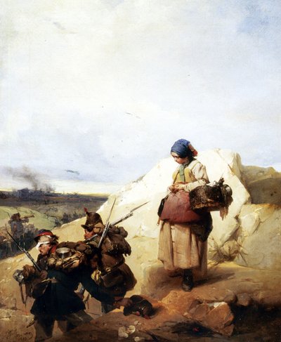 The Cantiniere, 1852 by Domenico Induno